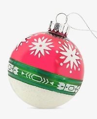Holiday Lane Nordic Wonderland Glass Ball Ornament, Macy's Exclusive