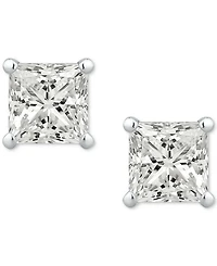 Gia Certified Diamond Princess-Cut Stud Earrings (1 ct. t.w.) in 14K White Gold