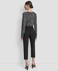 Dkny Women's Mid-Rise Pull-On Cropped Pants, Regular & Petite