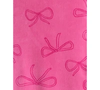 Carter's Toddler Girls Bow-Print Velour Long-Sleeve 2-Piece Pajamas