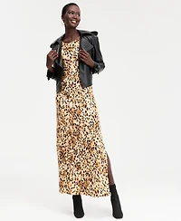 I.n.c. International Concepts Women's Printed Cross-Neck Maxi Dress, Macy's Exclusive