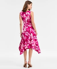 I.n.c. International Concepts Women's Scoop-Neck Asymmetric-Hem Dress, Macy's Exclusive
