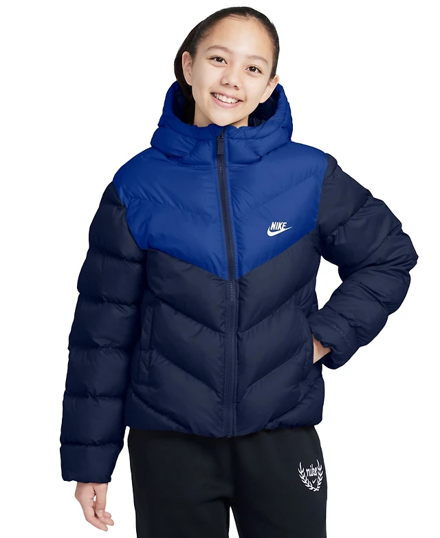 Shop Nike Big Kids All Day Play Therma-fit Loose-Fit Puffer Jacket