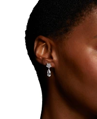 Eliot Danori Cubic Zirconia Double Drop Earrings, Exclusively at Macy's