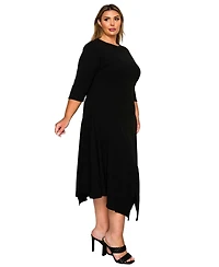 L I V D Plus Vida Split Hem Dress
