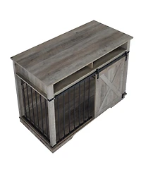 Streamdale Furniture Dog Crate Furniture with Storage & Divider