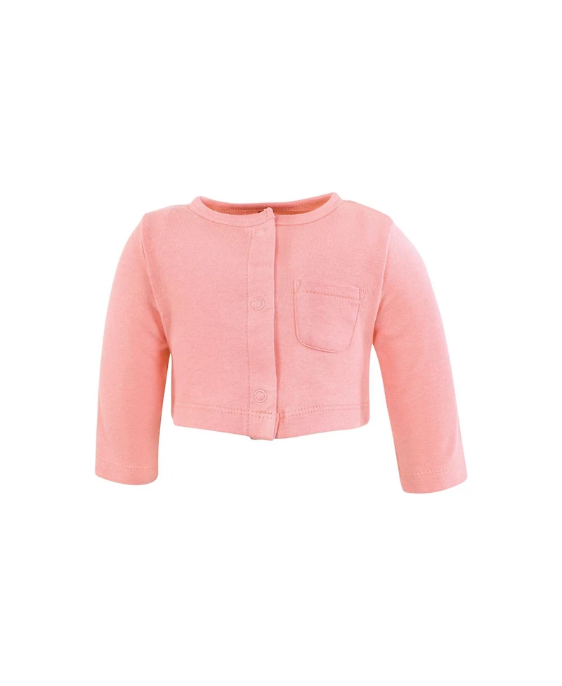 Hudson Baby Toddler Girls Hudson Lightweight Cotton Dress and Cardigan Set