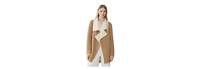 Soia & Kyo Women's Bridgette-u Double Face Wool Wrap Coat