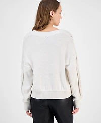 Boss Orange Women's Side-Stitch Cable-Knit Sweater