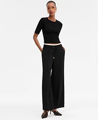 I.n.c. International Concepts Women's High-Rise Wide-Leg Pants, Macy's Exclusive