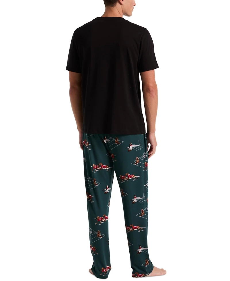 Perry Ellis Portfolio Men's Football Dog Pajama Pants