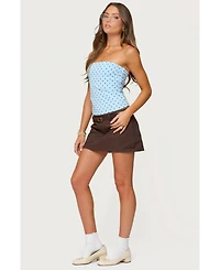 Edikted Women's Polka Dot Built In Bra Tube Top