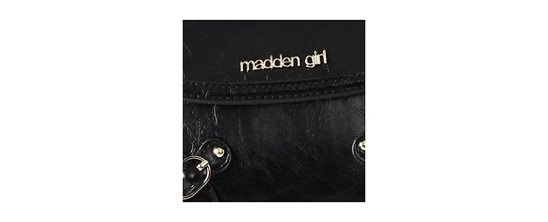 Madden Girl Lilithc Crinkle Top Handle Satchel Bag