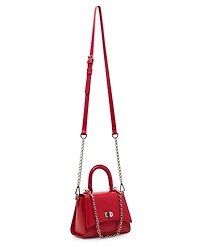 Madden Girl Trissac Crinkle Turn Lock Satchel Bag