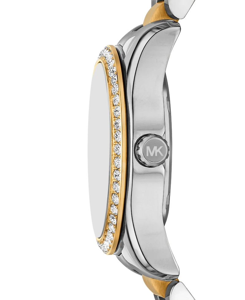 Michael Kors Women's Lexington Lux Multifunction Two-Tone Stainless Steel Watch, 34mm
