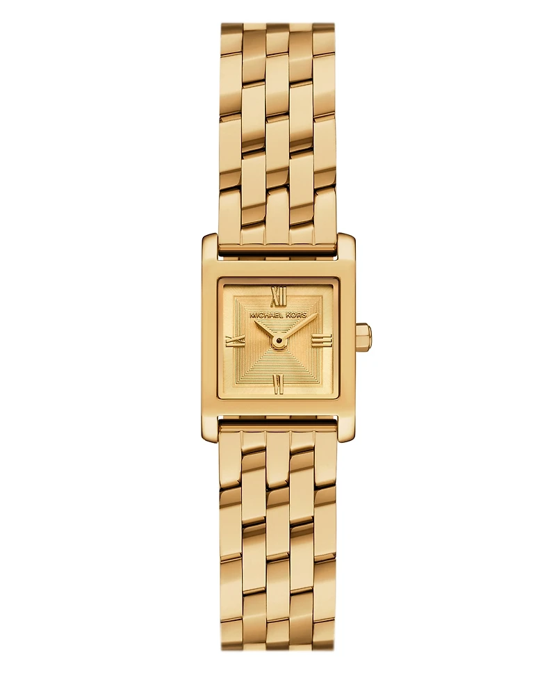 Michael Kors Women's Georgie Two-Hand Gold-Tone Stainless Steel Watch, 20mm