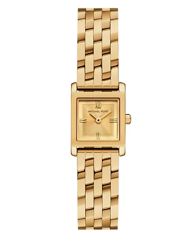 Michael Kors Women's Georgie Two-Hand Gold-Tone Stainless Steel Watch, 20mm