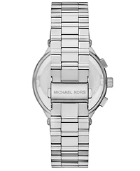 Michael Kors Men's Billie Chronograph Silver-Tone Stainless Steel Watch, 44mm