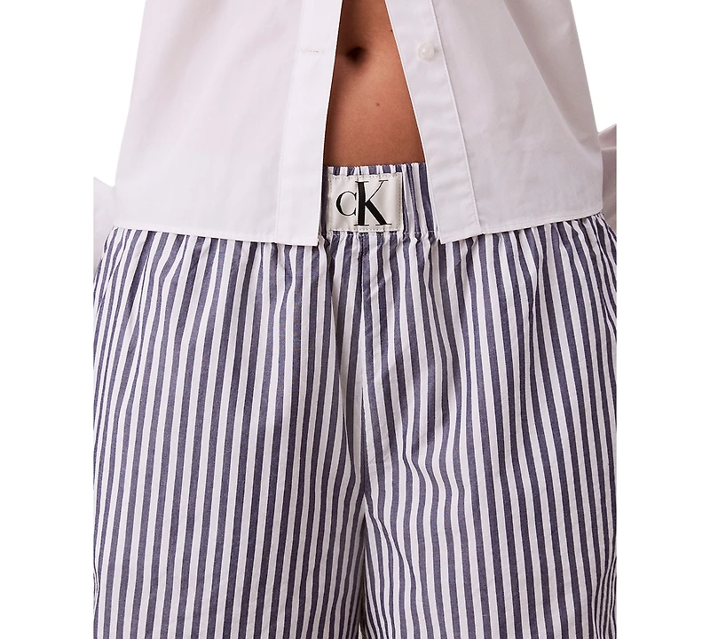Calvin Klein Jeans Women's Cotton Poplin Boxer Shorts
