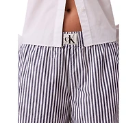 Calvin Klein Jeans Women's Cotton Poplin Boxer Shorts