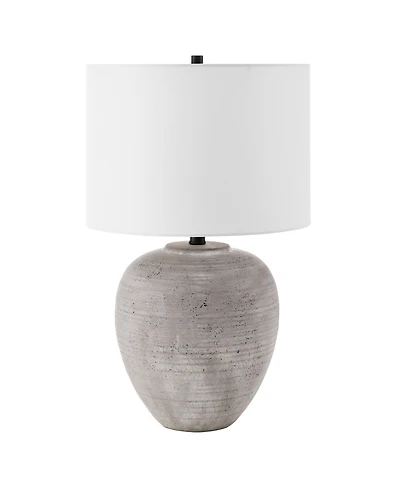 Hudson & Canal Shira 23" Ceramic Table Lamp with Fabric Shade