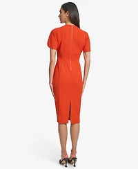 Calvin Klein Women's Scuba Crepe Sheath Dress