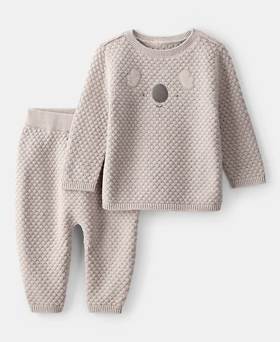 Carter's Baby Boys Cotton Long-Sleeve Top & Pants, 2 Piece Set