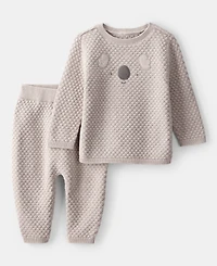 Carter's Baby Boys Cotton Long-Sleeve Top & Pants, 2 Piece Set