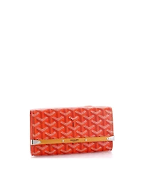 Pre-Owned Goyard Pm Monte Carlo Clutch with Strap Coated Canvas