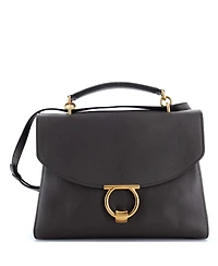 Pre-Owned Salvatore Ferragamo Large Margot Satchel Leather