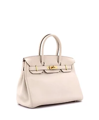 Pre-Owned Hermes Birkin 30 Handbag Light Togo with Gold Hardware