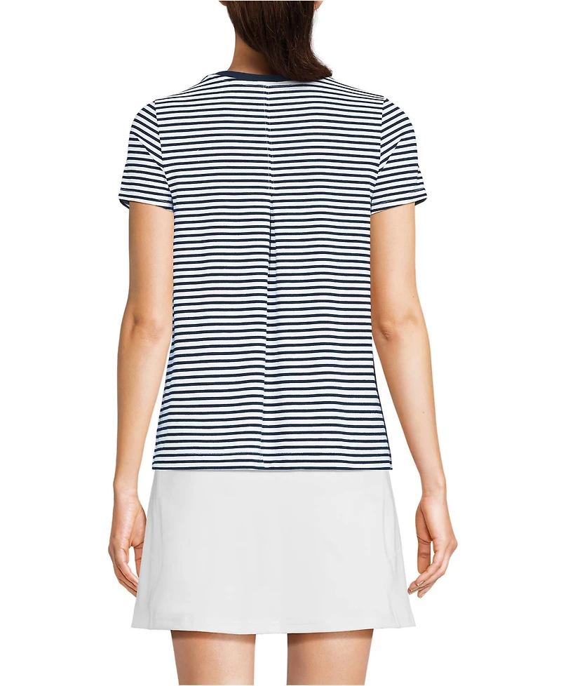 Lands' End Women's Power Performance Short Sleeve Crewneck Tee