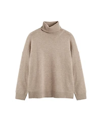 Chinti & Parker Women's Wool Cashmere Elbow Patch Rollneck Sweater