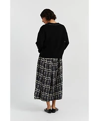 Chinti & Parker Women's Wool Cashmere Queen of Hearts Cardigan