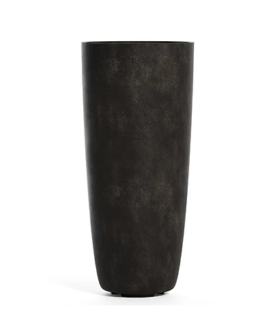Cosapots Lofto Tall Planter – Stone Finish Fiberglass Indoor/Outdoor and Weather-Resistant Large D x H