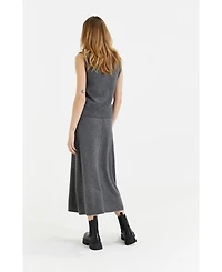 Chinti & Parker Women's Wool Cashmere Midi Skirt