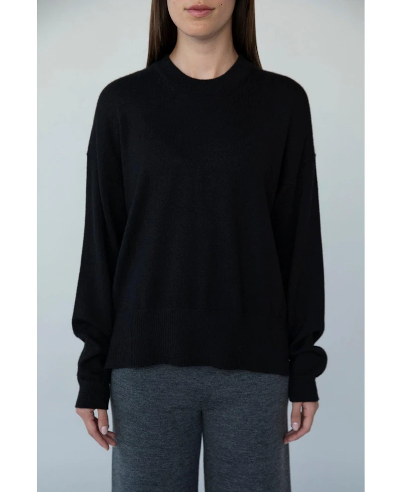 Sskein Women's 's Crew Neck Boxy Sweater