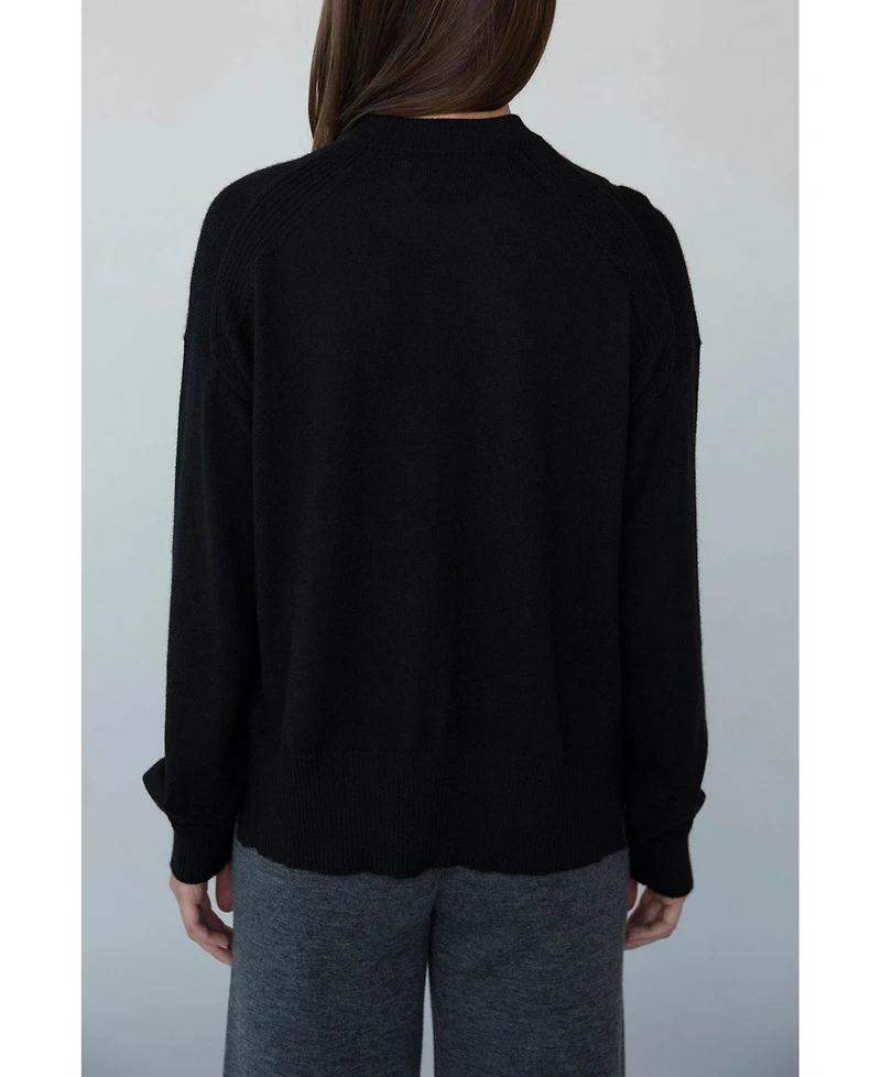 Sskein Women's 's Crew Neck Boxy Sweater