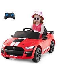 Gymax 12V Kids Ride on Car Licensed Ford Mustang Shelby GT500 w/ Remote Control