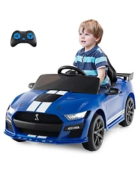 Gymax 12V Kids Ride on Car Licensed Ford Mustang Shelby GT500 w/ Remote Control