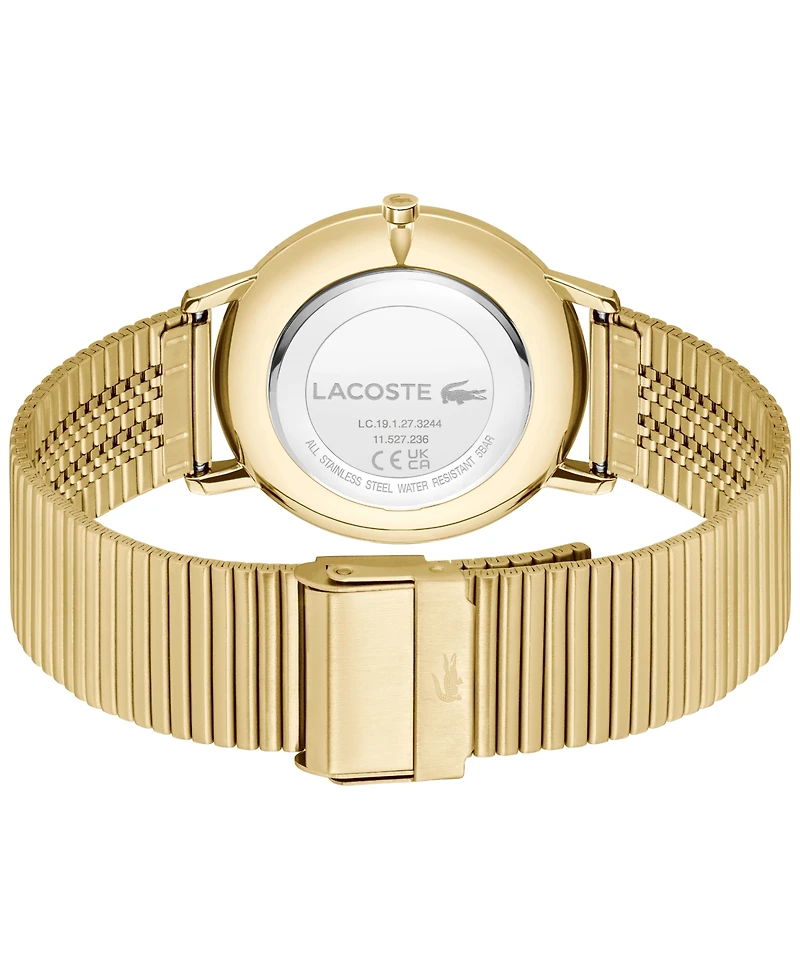 Lacoste Men's Crocorigin Gold Tone Stainless Steel Bracelet Watch, 40.5mm