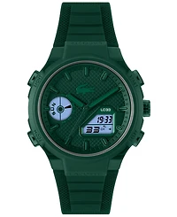 Lacoste Men's LC33 Green Silicone Strap Watch, 44.8mm