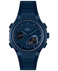 Lacoste Men's LC33 Navy Silicone Strap Watch, 44.8mm