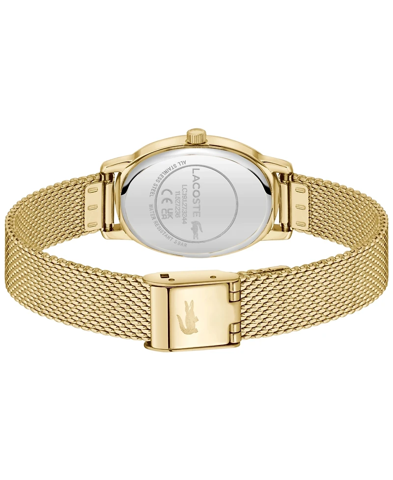 Lacoste Women's Parisienne Gold Tone Stainless Steel Bracelet Watch, 22mm