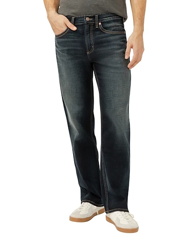 Silver Jeans Co. Men's Gordie Relaxed Fit Straight Leg Luxe Heritage