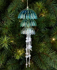 Holiday Lane Seaside Jellyfish Tiered Beaded Ornament, Macy's Exclusive