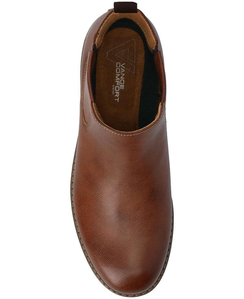 Vance Co. Men's Osmond Comfort Round Toe Chelsea Boots