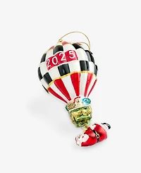 Holiday Lane Macy's Checkered Hot Air Balloon Ornament, Exclusively at Macy's