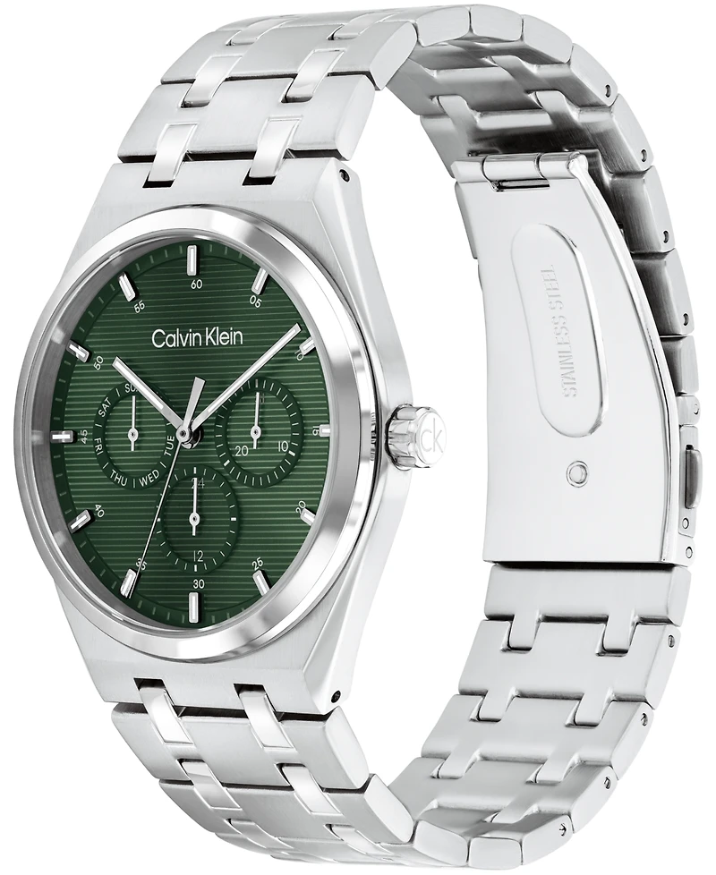 Calvin Klein Men's Ck Motion Silver Tone Stainless Steel Bracelet Watch 39mm