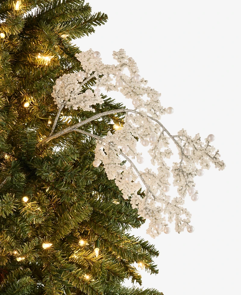 Holiday Lane Gilded Glamour Beaded Metallic Pick Ornament, Macy's Exclusive